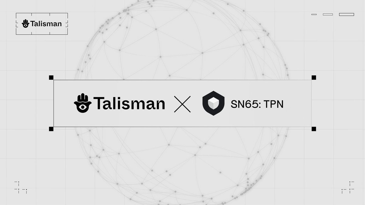 Candycripto's tweet image. GN frends 🌙
Decentralized intelligence and privacy now converge in the same ecosystem.
The collaboration between @wearetalisman and @SN65_TPN is the kind that will reshape the future of Web3.
They empower users with control data with privacy and systems with intelligence.
I…