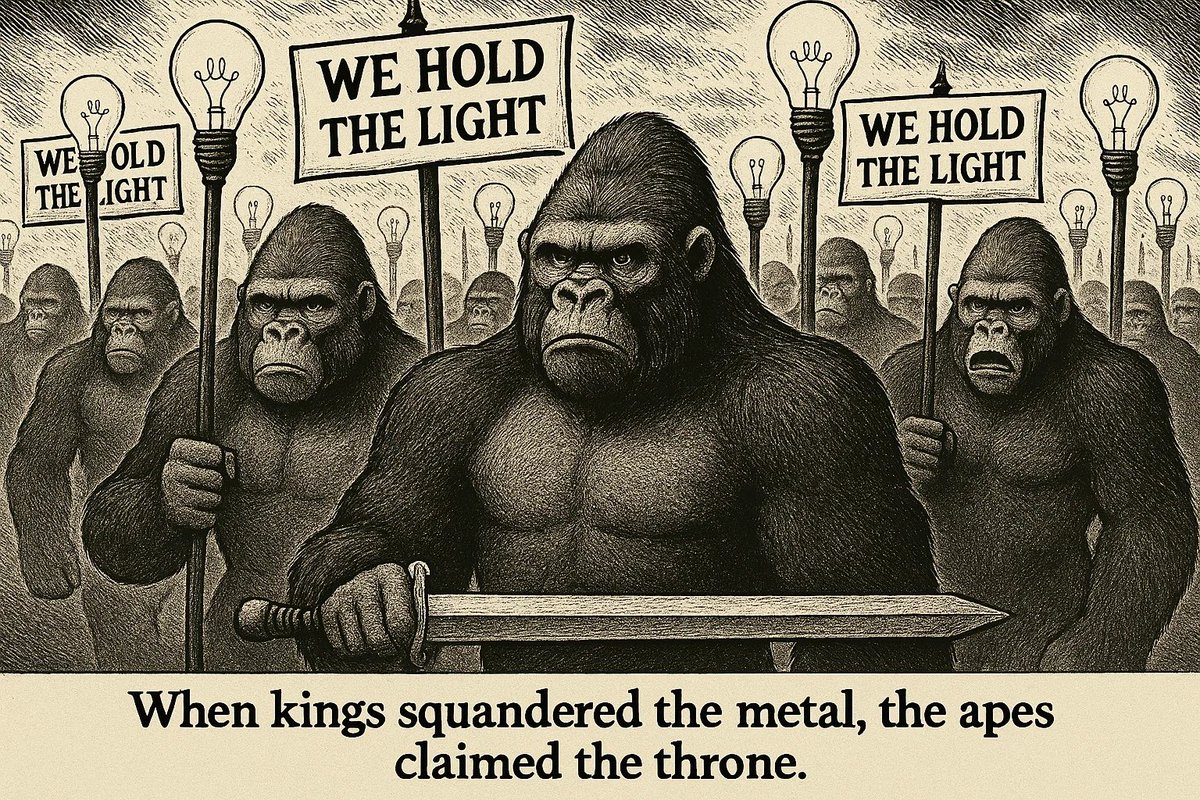 Without Silver, Energy Grid go Dark. 

Apes Hold; Price Must Go Up! 

{Only Physical Silver}