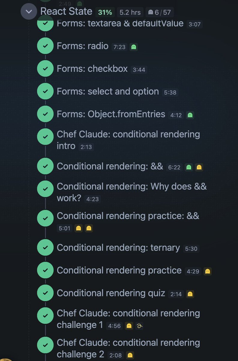 walkerthecutev's tweet image. Day 8 of #100DaysOfCode
3+ hours on React today
✅ Forms (all input types)
✅ Conditional rendering
✅ Chef Claude challenge completed
condition &amp;&amp; &lt;ShowThis/&gt; is my new favourite pattern🎯
#reactjavascript #CodingJourney #webdeveloper