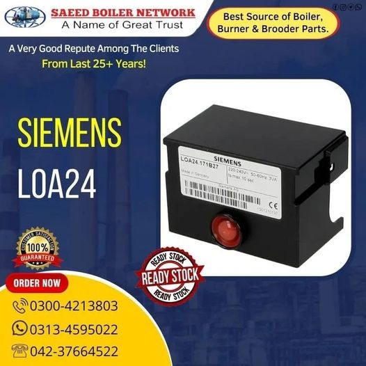 SaeedBoilerN's tweet image. ⚙️ Siemens LOA24 – High-Performance Burner Control Unit! ⚙️

🔥 Saeed Boiler Network – A Name of Great Trust
Serving Clients with Excellence for 25+ Years!

📞 Contact Us Today:
📱 0300-4213803 | 💬 0313-4595022 | ☎️ 042-37664522

#SaeedBoilerNetwork #SiemensLOA24 #BurnerControl