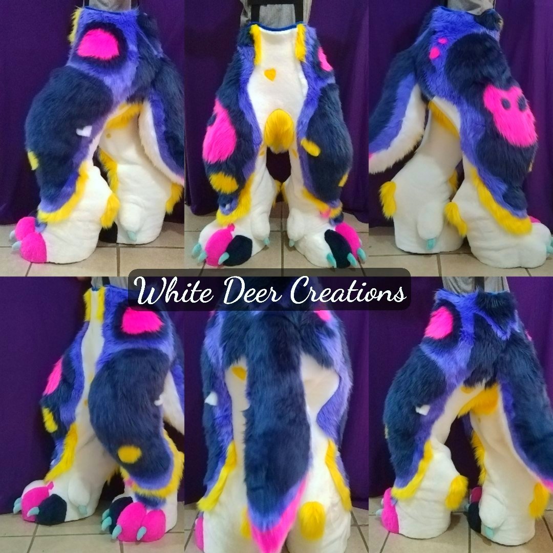 creations_deer's tweet photo. Kedama's half suit digi, worked and completed in 2024 ✨️🏵

#fursuit #furryartwork https://t.co/0gyVaqFSmZ