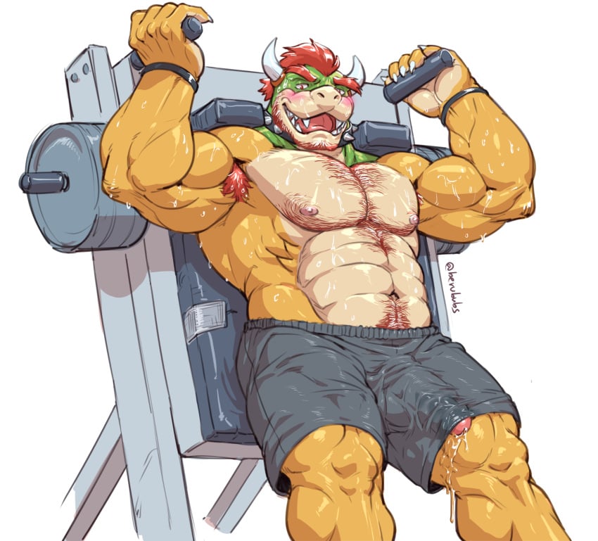 Por alguna razón muchas personas se le quedaban viendo al rey en el gimnasio, ¿porque será?

🐲: Que? Se te perdió algo