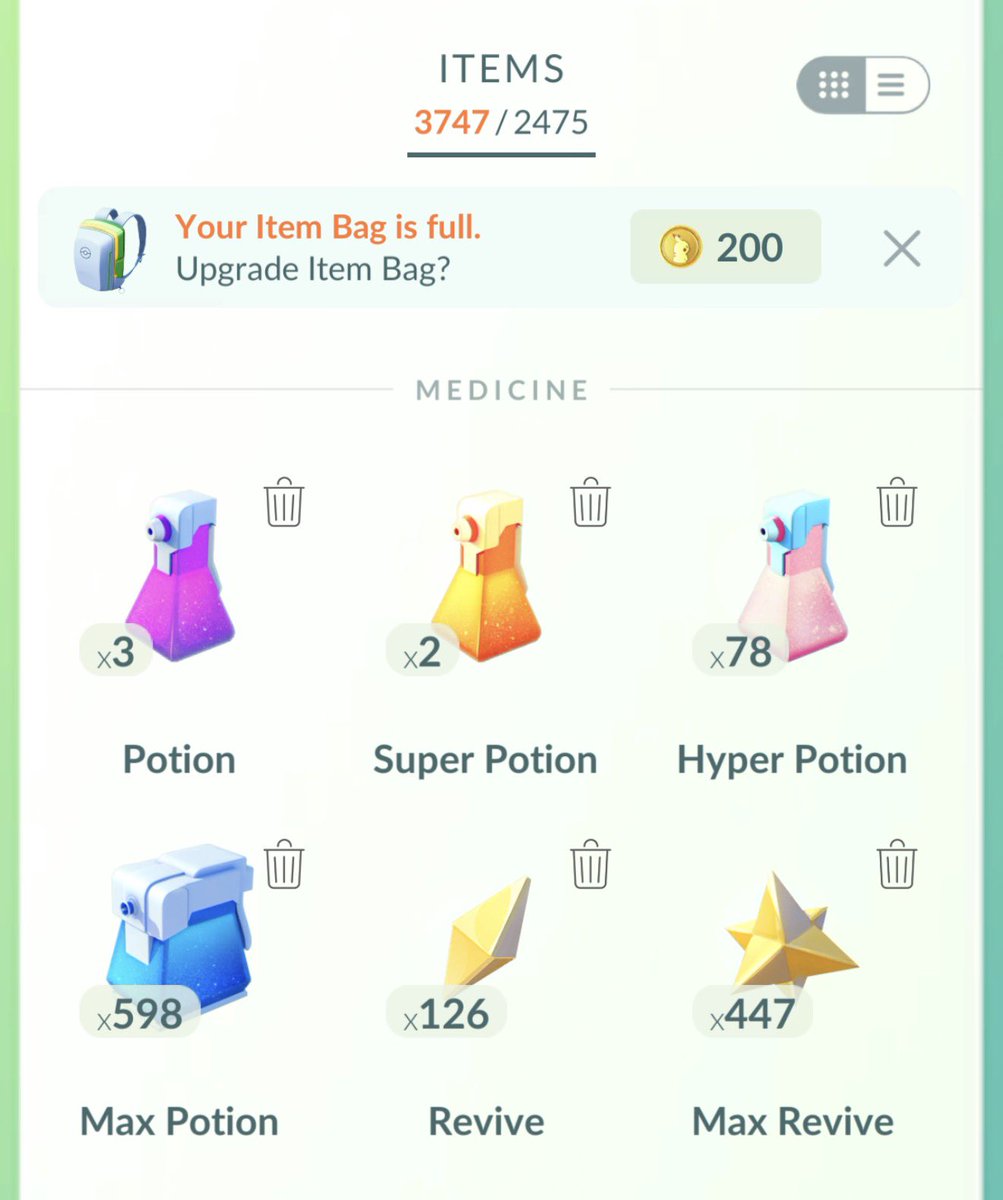 PrYoR_23's tweet photo. @PokemonGoApp Awesome! Now I won’t be able to spin a gym/stop for about a year… WTF PoGo?!? How about rare candy for rewards? Maybe Poke coins? Something worth having. I got rewards that I now have to just delete. SMH https://t.co/4mArX84ED9