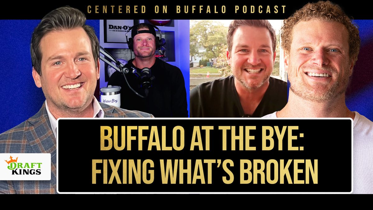 New Centered on Buffalo drops tomorrow 🎙️
<a href="/EWood70/">Eric Wood</a> sits down with <a href="/4JoshReed/">Josh Reed</a> to break down where the Bills stand at the bye — what’s working, what’s not, and how Buffalo gets its edge back.