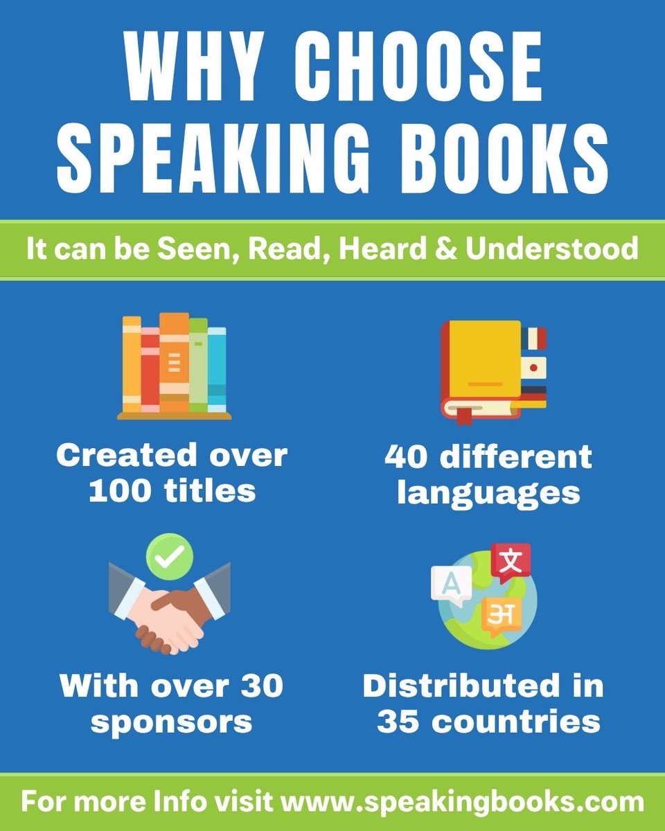 SpeakingBooks's tweet image. Clean hands save lives but only if people know how.
This #GlobalHandwashingDay, we celebrate how Speaking Books give every person, regardless of literacy, the power to learn, protect, and thrive.
One story. One voice. One wash at a time. #health #education