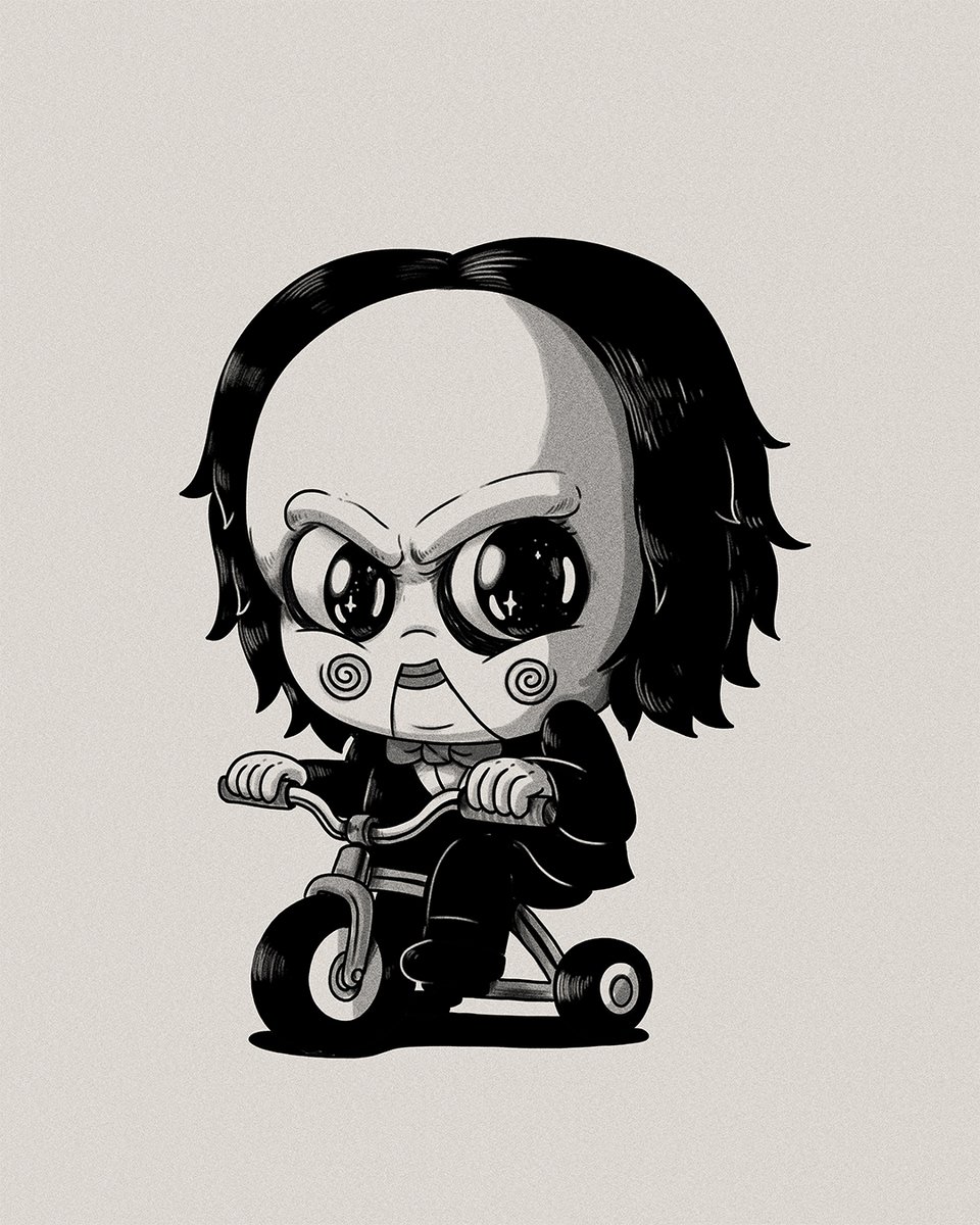 alexmdc's tweet image. Halfway through the month! Halfway through the new Baby Terror illustrations for the new art book!