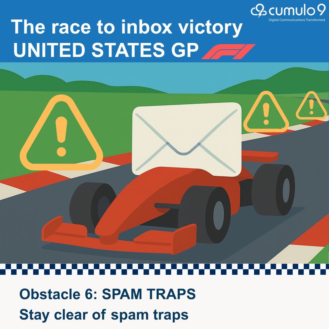 Austin is about precision, and so is deliverability.
Stay clear of spam traps by maintaining clean lists and smart sending habits.
🔗 Learn how to steer clear: cumulo9.com/resources/reso…
#USGP #SpamTrapAvoidance #RaceToInbox #Cumulo9