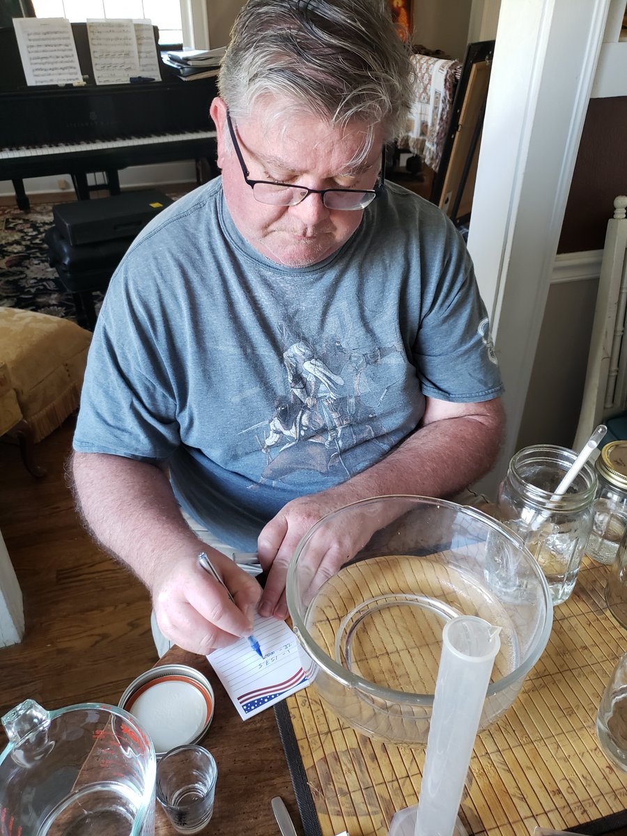 EngineerdSpirit's tweet image. A couple of weeks ago we mentioned that one of our main goals when we proof down a spirit is to practice the calculations required to do so. We could just use a program or an app to do the math for us, but instead we do it manually, then use the app only to double-check our work.