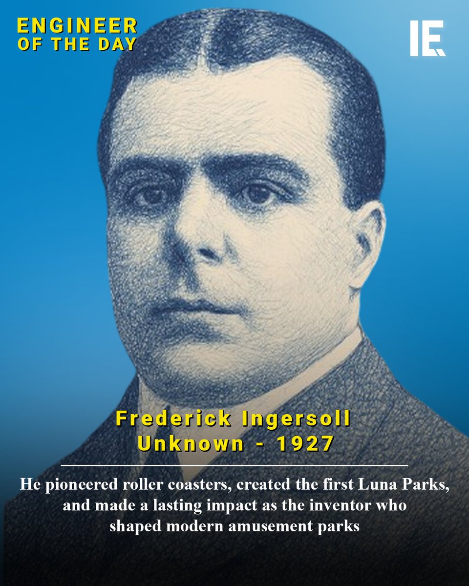 IntEngineering's tweet image. Frederick Ingersoll transformed leisure by building hundreds of roller coasters and founding the Luna Parks that became the model for modern amusement parks. His innovations brought thrills to millions and set the stage for today’s global theme park industry.
Discover more:…