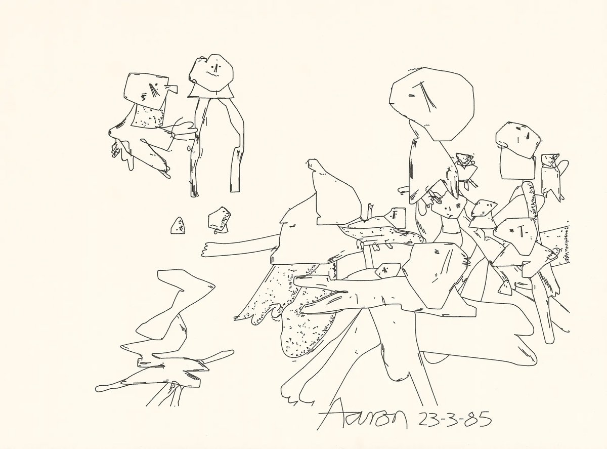 AARON at Tsukuba, #2 23-3-85 by Harold Cohen