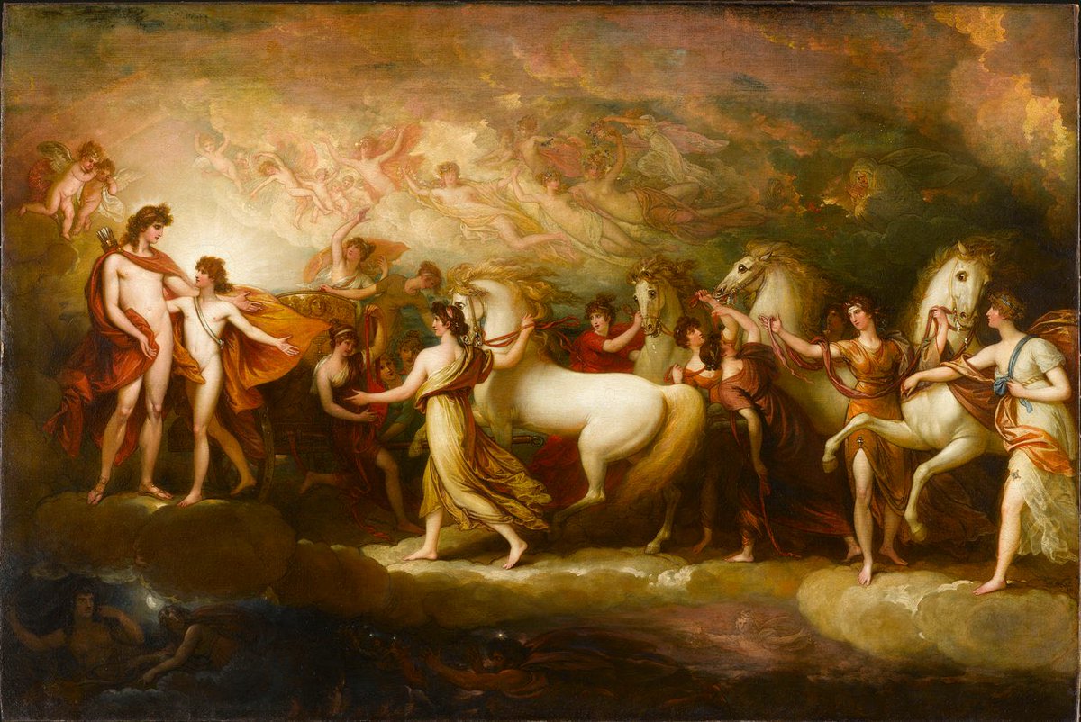 Phaeton asking Apollo to drive the Sun Chariot, By Benjamin West.