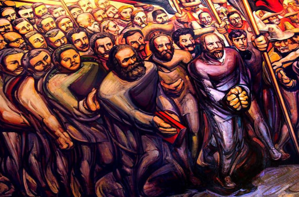 Del Porfiriato a la Revolución. Obra de David Alfaro Siqueiros.