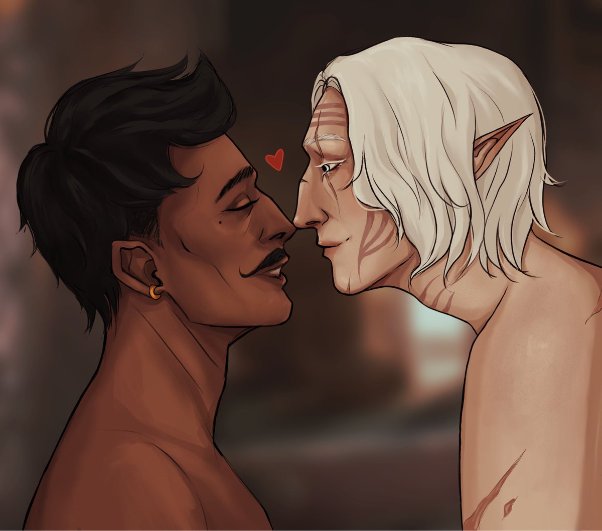 nose boopage 
my part of the art trade with <a href="/evansketchbook/">Evan 🎄 Comms OPEN</a> !!