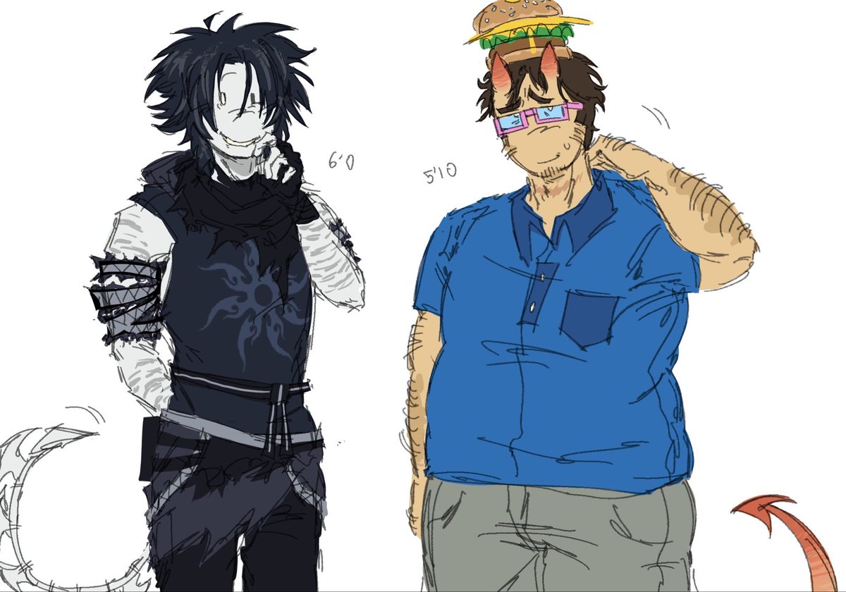 zunimz's tweet image. my designs for these fellas #forsakenfanart #twotime #007n7