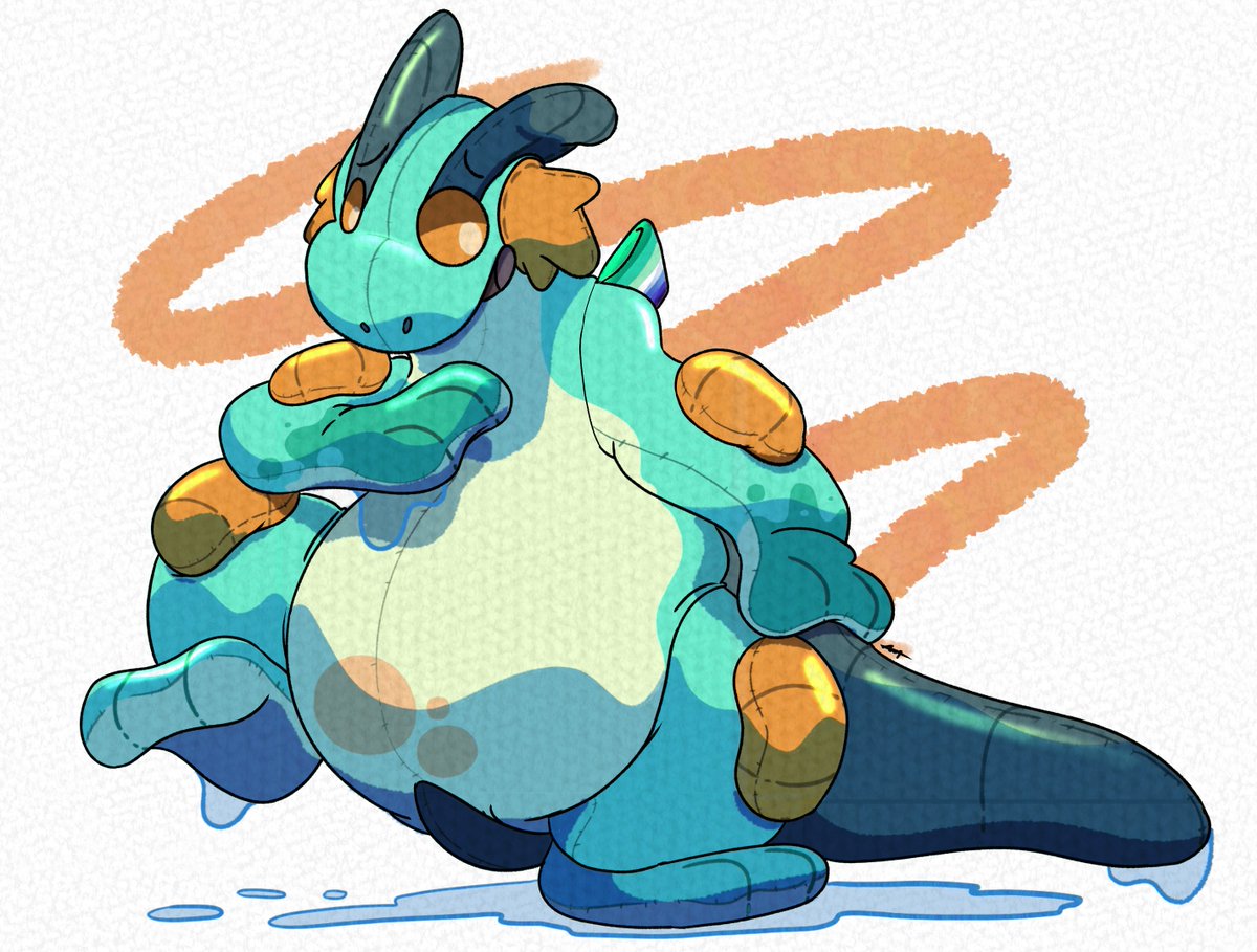 He forgot he is a plush, and tried to swim, now he is all wet. Day 15 - Round.
#Octransfur #swampert #TFTuesday #transfur