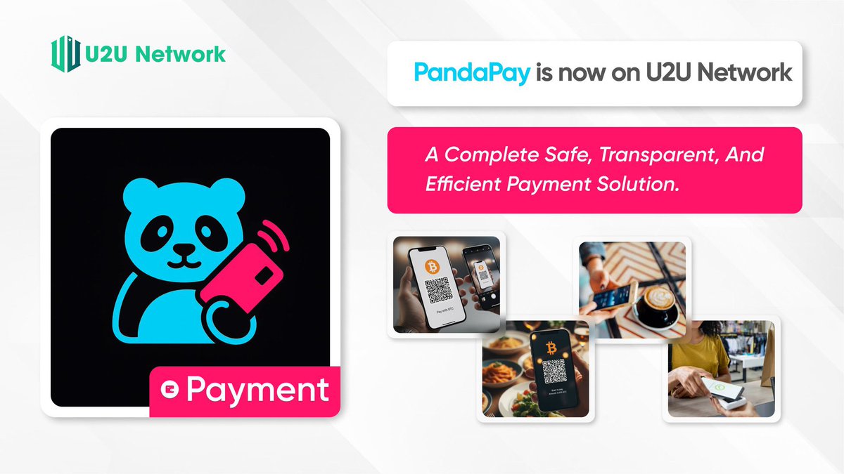 Dennisson1997's tweet photo. 📢 Big News from U2U Network!
PandaPay is now integrated — delivering a safe, transparent, and efficient payment solution for users worldwide 🌍💳
Experience the future of payments with #U2UNetwork x #PandaPay 🚀
#Blockchain #CryptoPayments #Web3 #FinTech #DeFi
@u2u_xyz https://t.co/2QeQs4nTfg