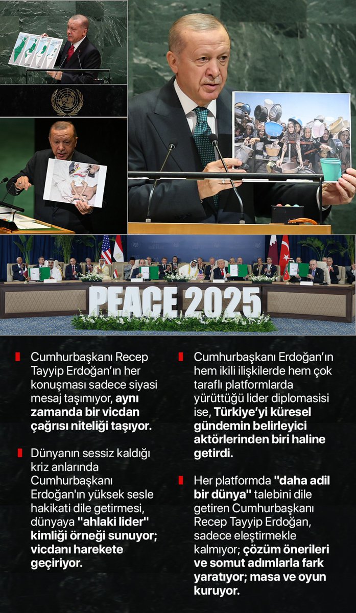 📍İzleyen değil, oyun kurucu Türkiye

Cumhurbaşkanımız Recep Tayyip Erdoğan’ın dış politikada üstlendiği yapıcı ve onurlu duruş, sadece bölgesel değil küresel düzeyde Türkiye’ye duyulan güveni artırdı.

Lider Diplomasisi🇹🇷