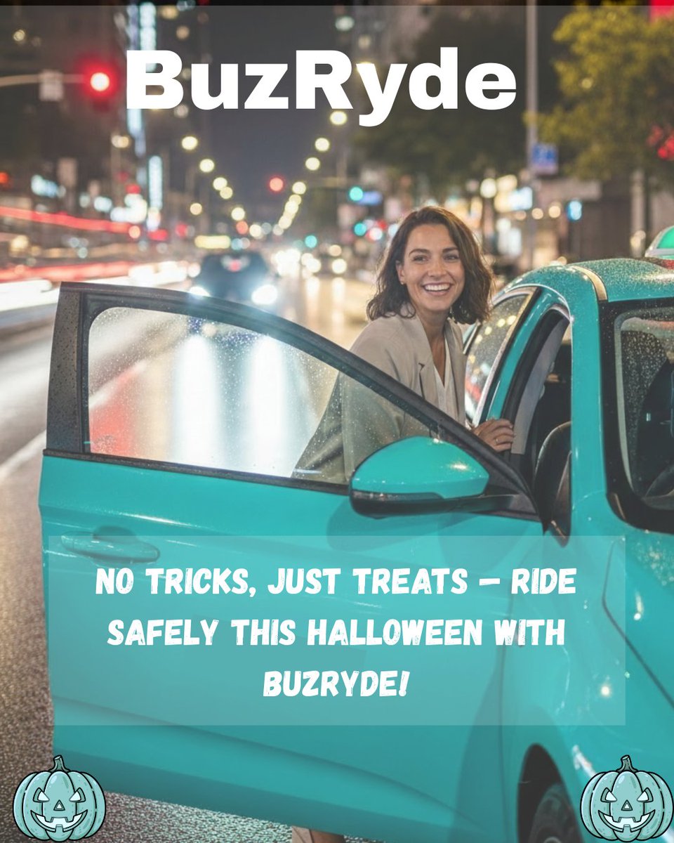 BuzRydeSupport's tweet photo. Ride safely with BuzRyde
#supportlocal #canada #YEG #BuzRyde #24HourMobileLube #buzryde #MobileOilChange #RideshareLife #DriverDiscount #CarMaintenance #Partnership #Convenience #canadian #TrendingNow #ExplorePage #FYP #October #AutumnVibes #Halloween #SpookySeasonVibes https://t.co/UwPZOzAExI