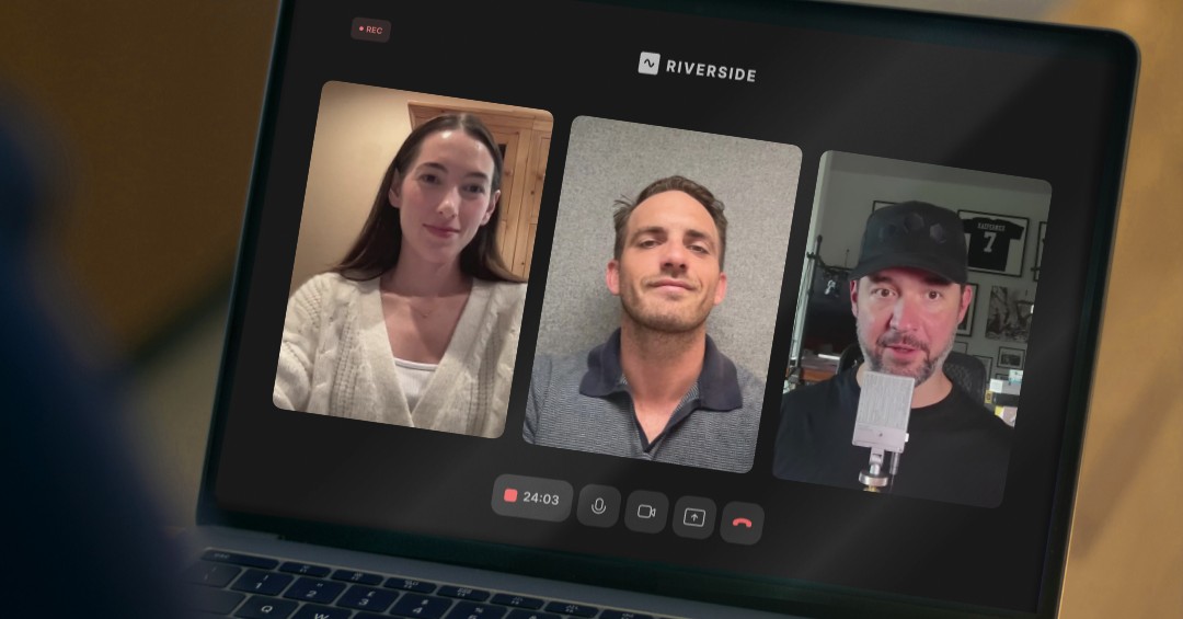 alexisohanian's tweet image. Just wrapped a Riverside session with the Intro folks. Cannot wait for you to hear this. Dropping all kinds of startup advice and war stories.