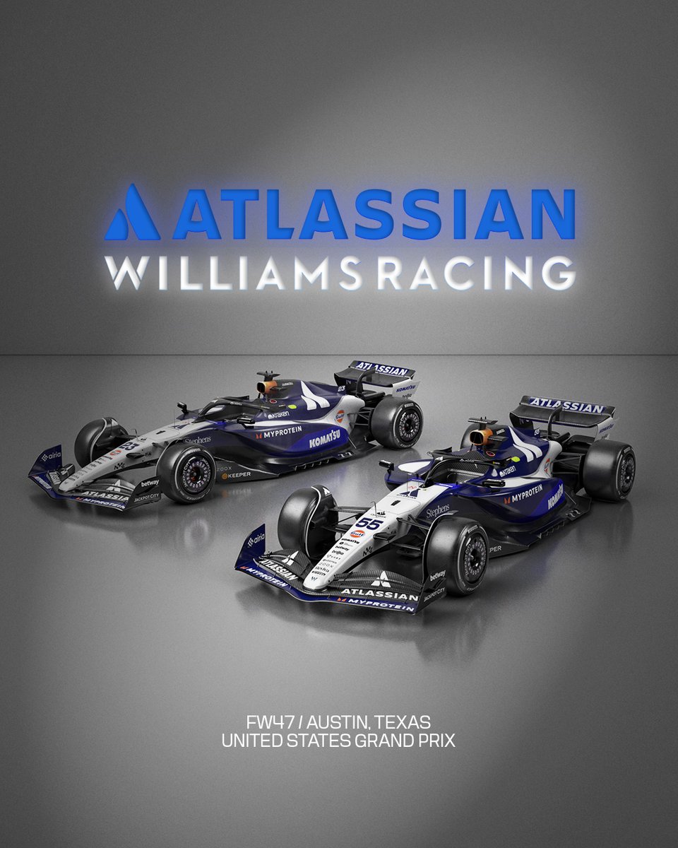 WilliamsRacing's tweet image. An icon returns. The 2002 spirit reborn.
Introducing our livery for the 2025 United States Grand Prix. Celebrating our heritage and driving forward together 🔥🇺🇸