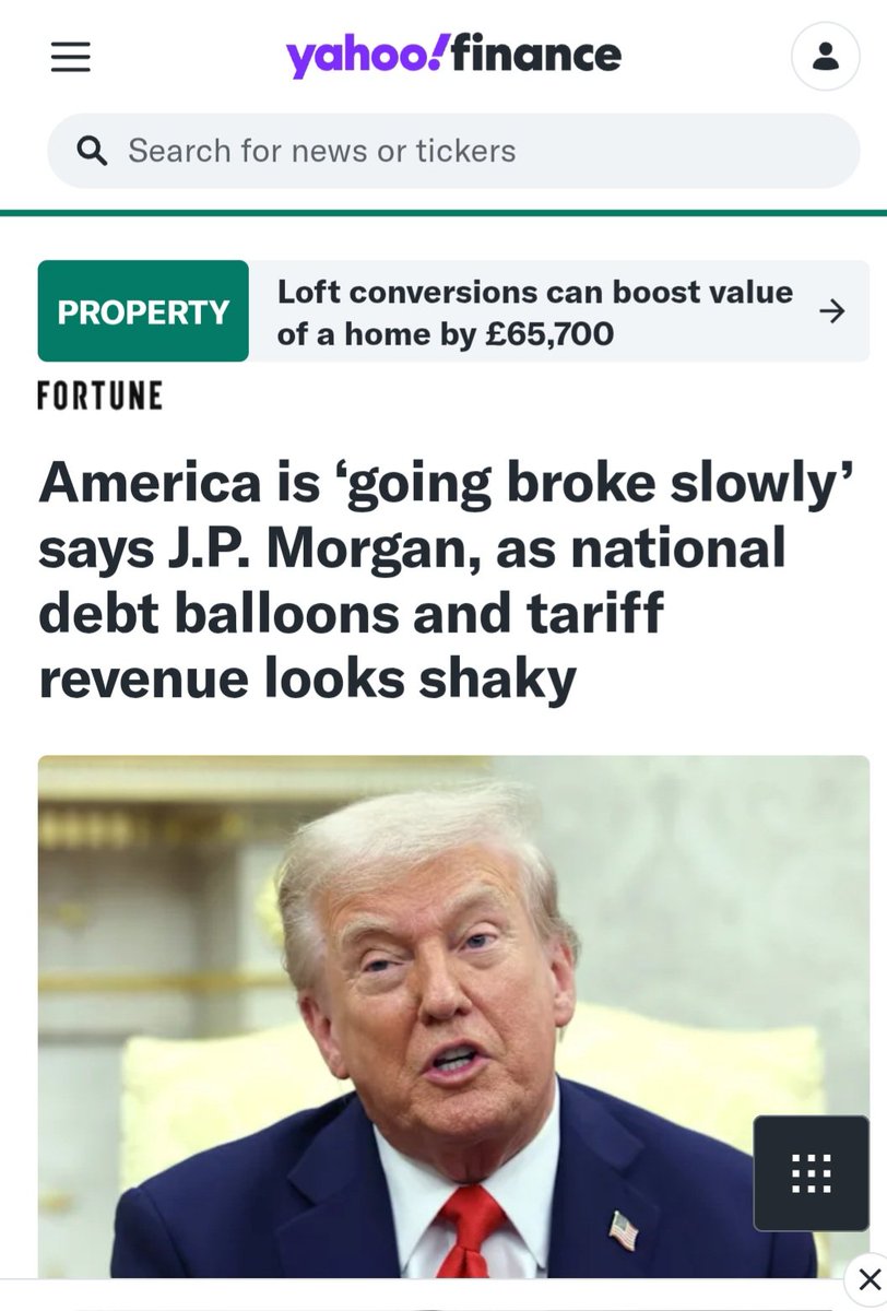 SmindCrypto's tweet image. JPMORGAN says:
America is going broke.