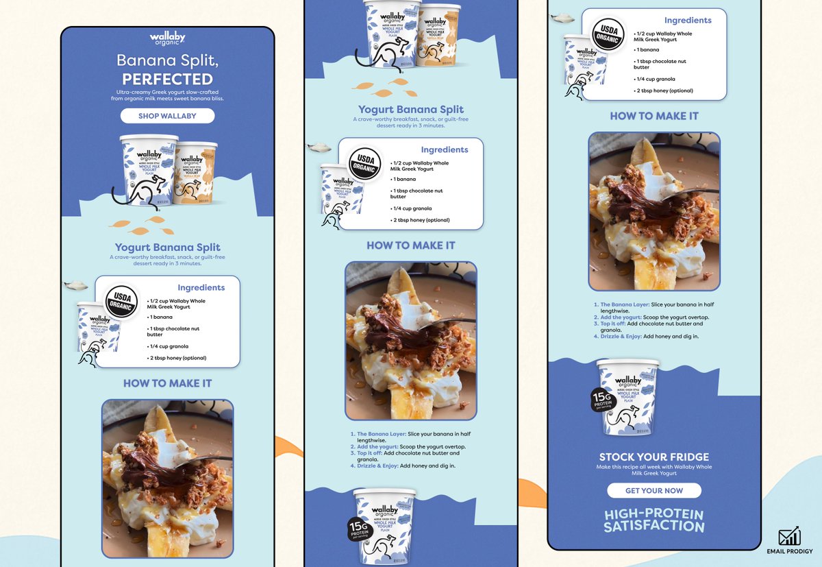 The whole point of this design was making it screenshot-worthy.

Clean layout, everything in one frame, easy to read when you're actually making it.

If someone saves this to their phone, they're keeping the brand in their camera roll. 

Better than any follow-up email.