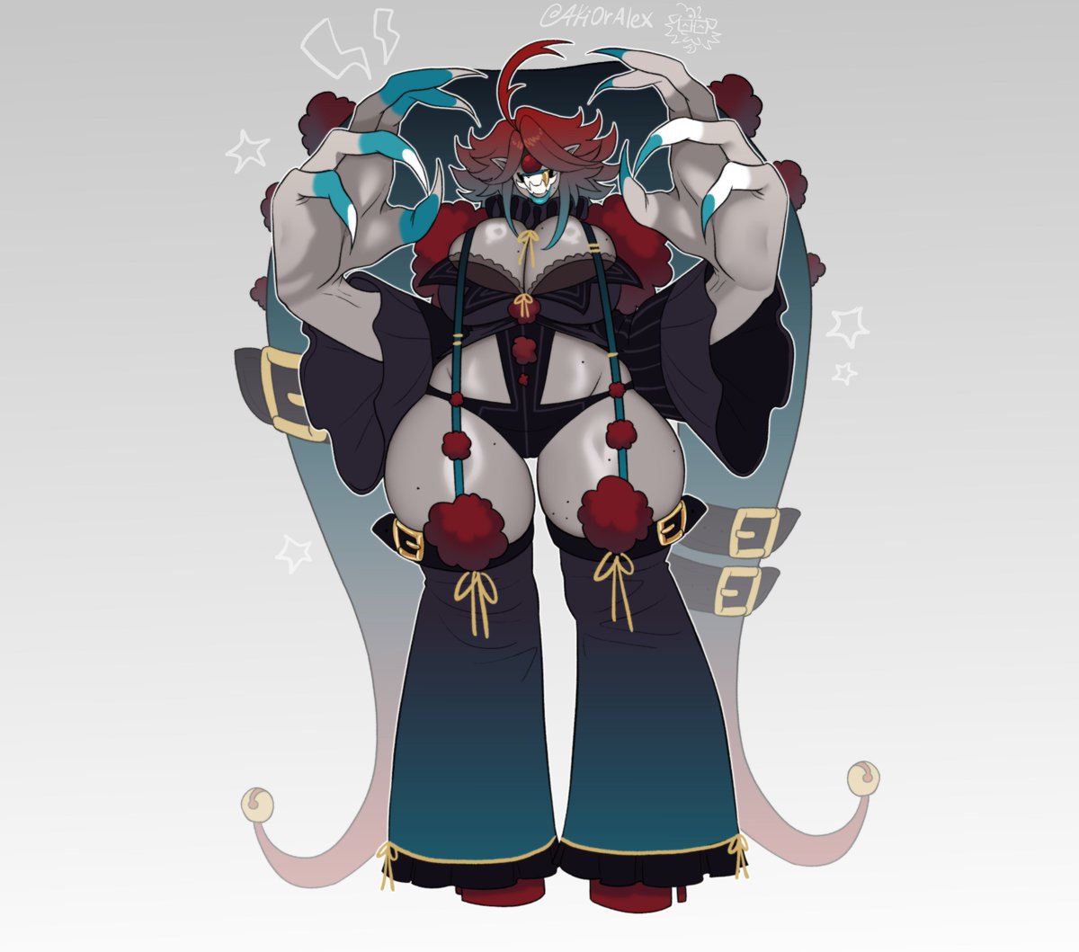 AkiOrAlex's tweet image. Clown! :3 #ocart #Silly