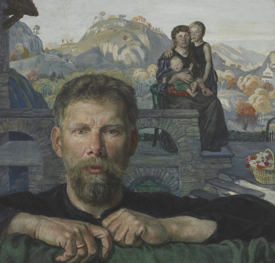 Thurday #PortraitChallenge! ✍️

'Family Portrait,' painted in tempera on wood in 1904 by Albert Welti

Musée Cantonal des Beaux-Arts, Lausanne
mcba.ch/collection/por…

en.wikipedia.org/wiki/Albert_We…

via <a href="/ahistoryinart/">Richard Morris</a>