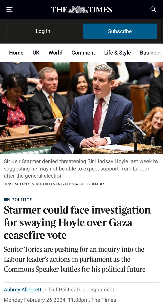 Marcus Agrippa (@agrippaspqr) on Twitter photo Does everyone remember this disgraceful affair?
Starmer dragged <a href="/CommonsSpeaker/">House of Commons Speaker</a> into a side room & threatened him with the removal of Labour support if he did not allow Labour to pin an amendment to a problematic SNP question on Gaza.
Hoyle hasn’t challenged Starmer since. Does everyone remember this disgraceful affair?
Starmer dragged <a href="/CommonsSpeaker/">House of Commons Speaker</a> into a side room & threatened him with the removal of Labour support if he did not allow Labour to pin an amendment to a problematic SNP question on Gaza.
Hoyle hasn’t challenged Starmer since.