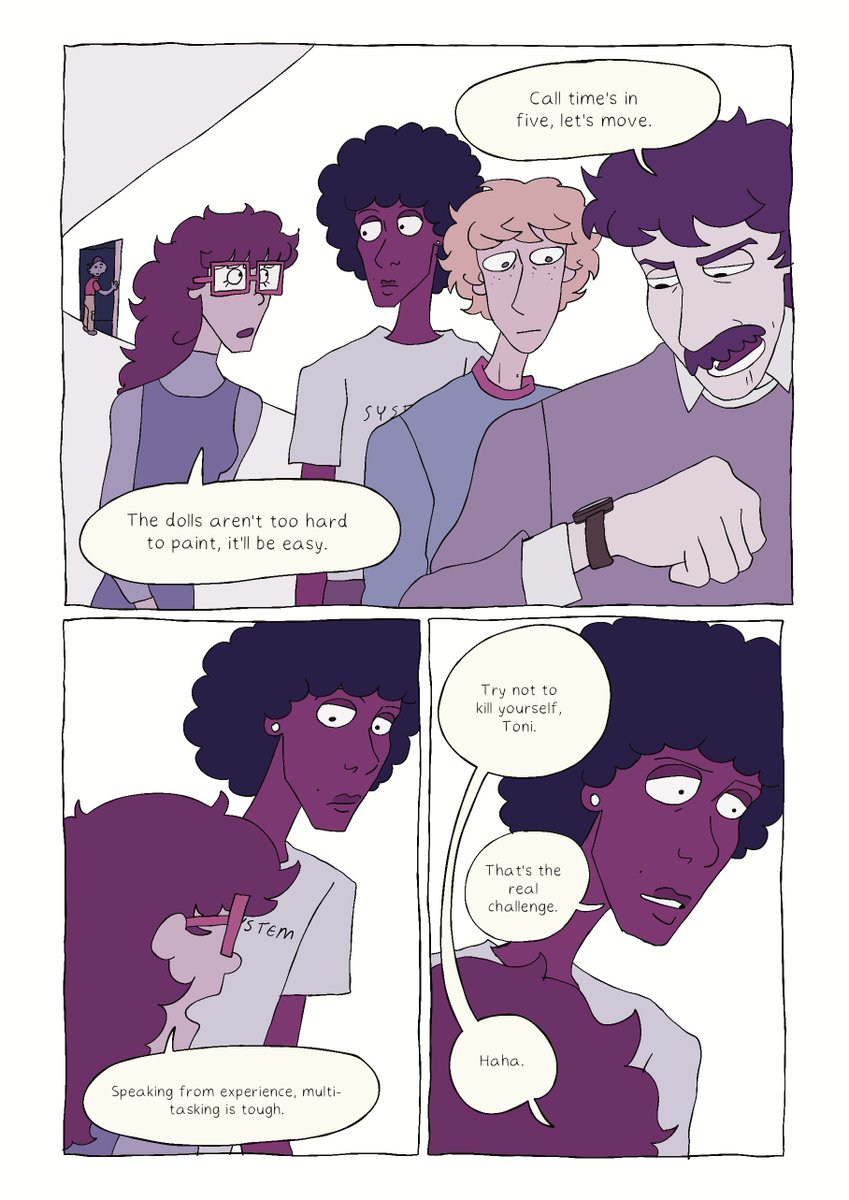 pages 13-16 of TONI IN THE PIT 
#ewlat #comic