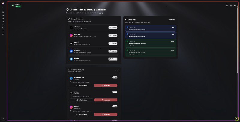 favdevs's tweet image. Day 6.
After hitting MVP yesterday, today was about unlocking the real-world potential of Sociona.
I started integrating social media platforms — here’s how it’s going 👇
#buildinpublic #founderjourney #reactjs #nextjs