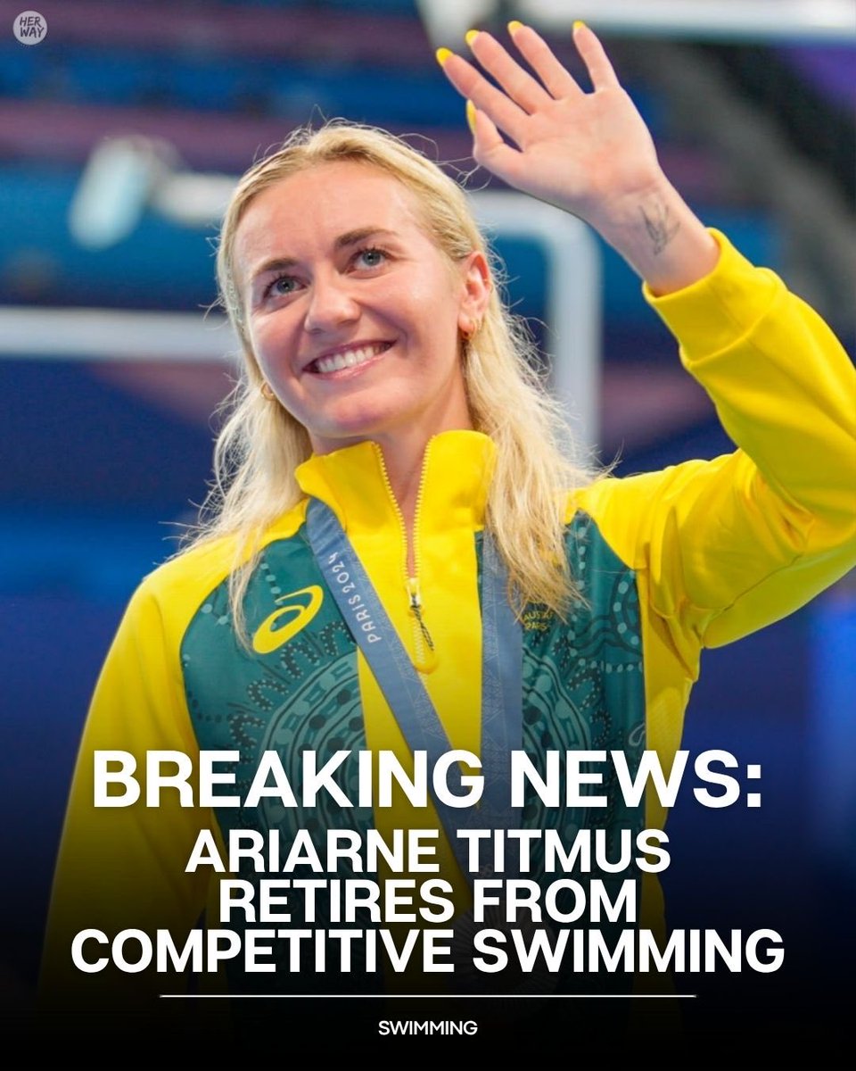 BREAKING: 🚨
Ariarne Titmus has announced her retirement from competitive swimming.