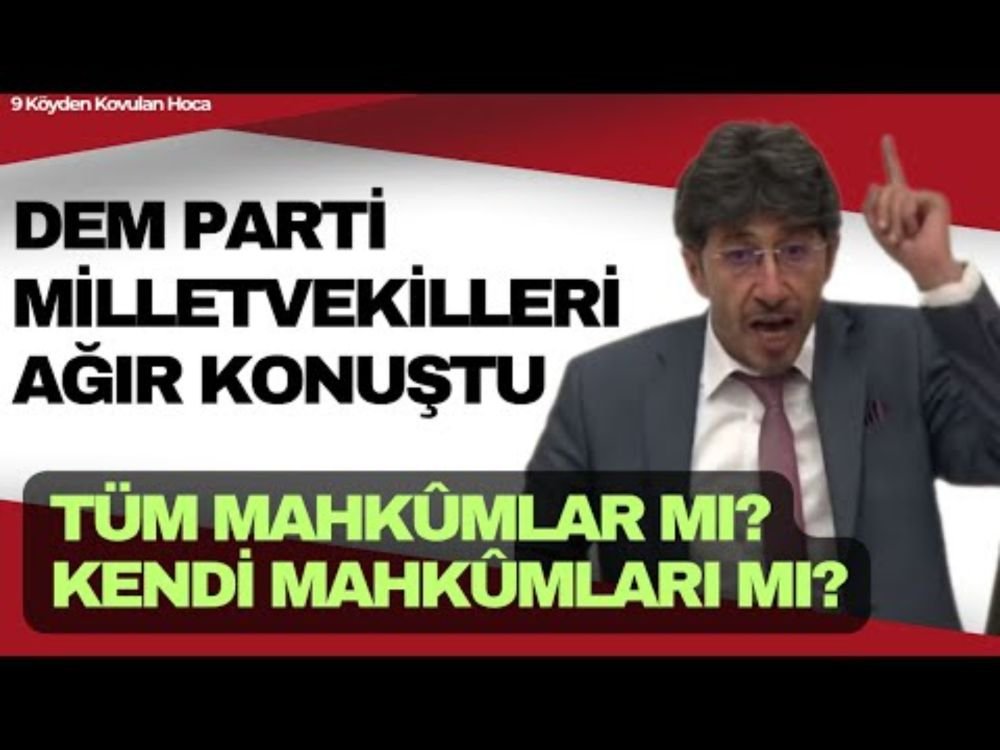 firattwi's tweet image. DEM PARTİ MİLLETVEKİLLERİNDEN CEZAEVLERİ HAKKINDA AĞIR AÇIKLAMALAR #genelaf #infazdüzenlemesi #haberhttps://youtu.be/Pnlt7cSjE3E?si=NPbW-TsRWta27HxT