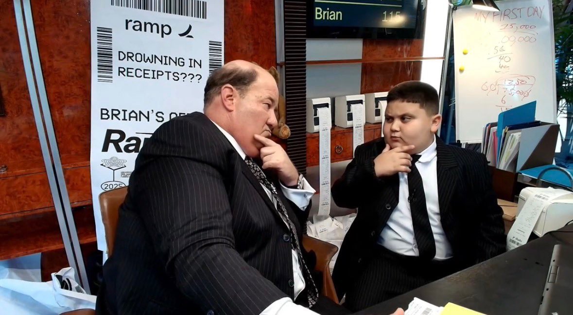 rohanrkumar's tweet image. I got the rizzler and brian baumgartner to officiate a wedding thanks @tryramp