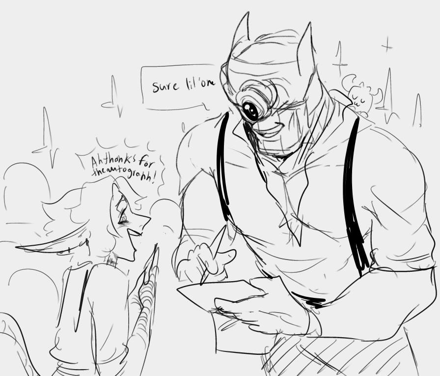 XenoHybridaArt's tweet photo. ~ Mr.Smith your local host robot that dates you for a price and is always smiling. A small celebrity in his town!

[ Interactions with international fans🤍]#xenoart #robothost https://t.co/aTDYYmjMRG