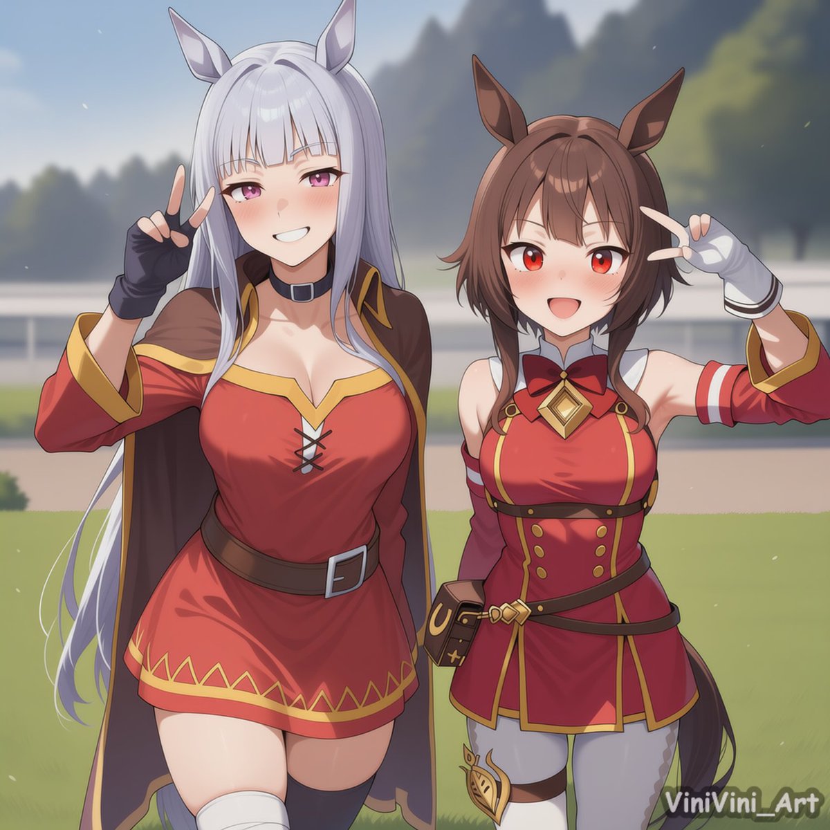 Gold Ship and Megumin!!!
Cosplayers!!!