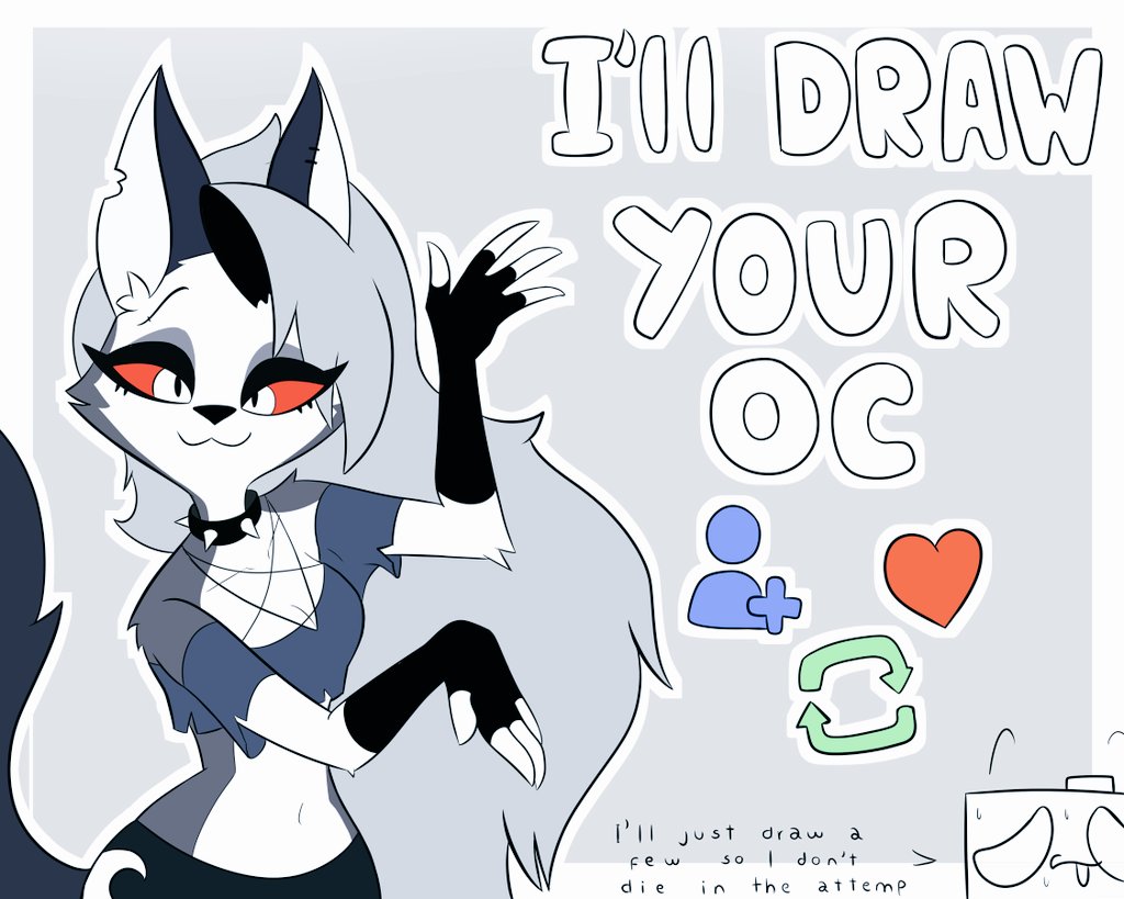 Myru (@myruart) on Twitter photo 🗣I WILL DRAW YOUR OCs🗣
I will draw some of the ocs that you send (to reach 400 followers)
Requirements to participate:
-Like ❤️
-Retweet 🔁
-Follow 👤
Good luck to whoever sees it, and remember to comment your OC
#art #drawing 🗣I WILL DRAW YOUR OCs🗣
I will draw some of the ocs that you send (to reach 400 followers)
Requirements to participate:
-Like ❤️
-Retweet 🔁
-Follow 👤
Good luck to whoever sees it, and remember to comment your OC
#art #drawing