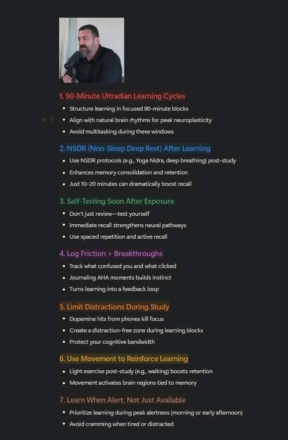 Andrew Huberman on Learning faster as a polymath
