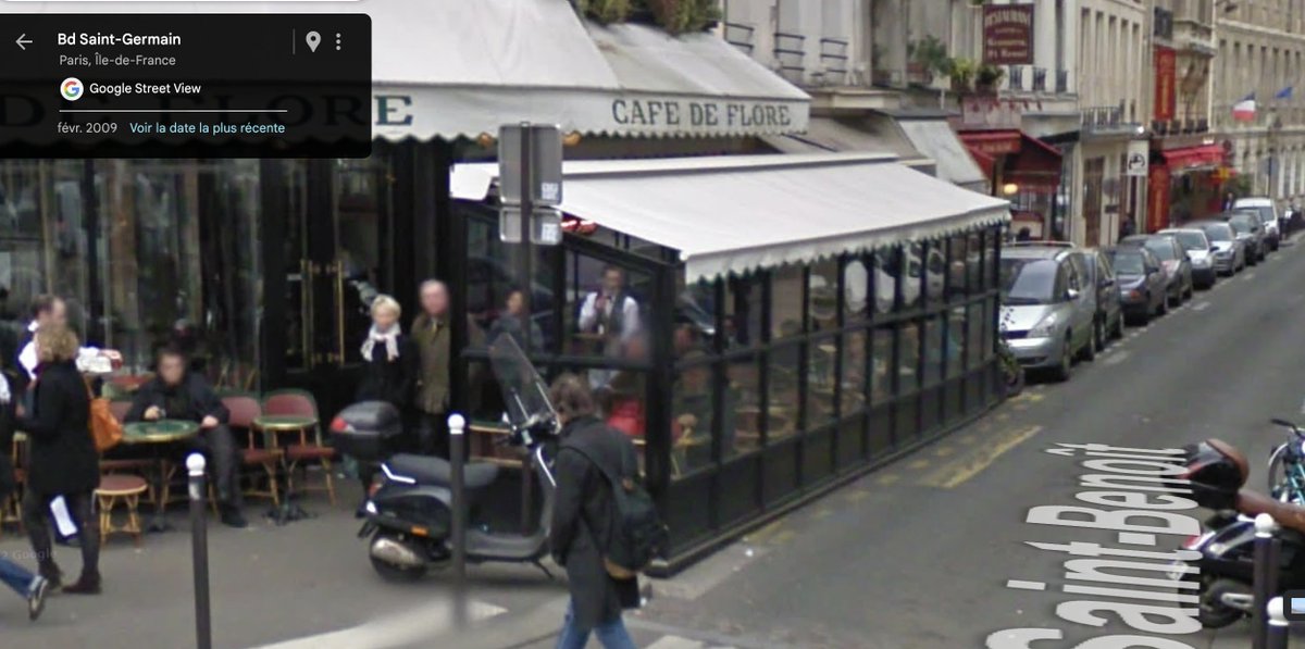 <a href="/un_parisien12/">Parisien12</a> Bsr. Excellent, en effet, c'est peut-être la première terrasse sur place de livraison! La photo date de 2009! Depuis, la mairie du 6e arrdt a fait construire un trottoir sous la terrasse, aux frais des Parisiens. Bravo <a href="/egregoire/">Emmanuel Grégoire</a> <a href="/Bonnet_Oulaldj/">Nicolas Bonnet Oulaldj</a> <a href="/JPLecoq2026/">Jean-Pierre Lecoq</a> et le café de Flore.