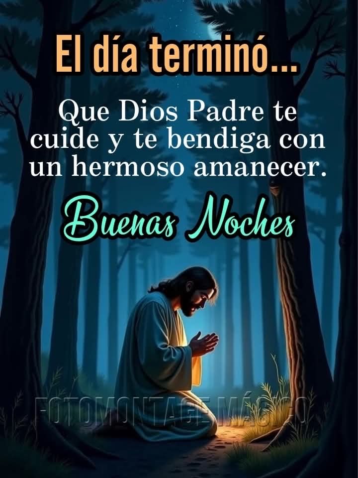Dios Nuestro Señor gracias por el día que termina, cuídanos y bendícenos con un hermoso amanecer 🙏 Buenas noches