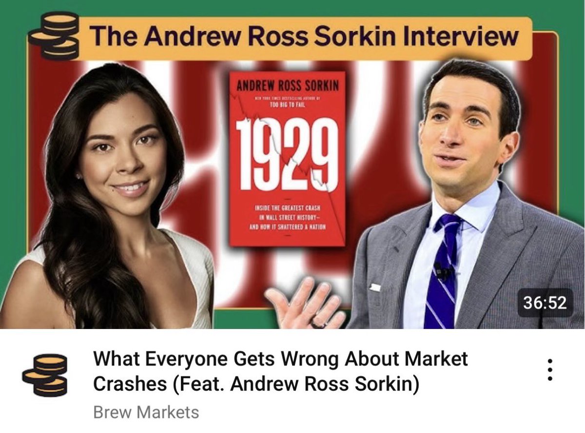 ☕BREW: "Il Crollo del 1929: Conversazione con Andrew Ross Sorkin"