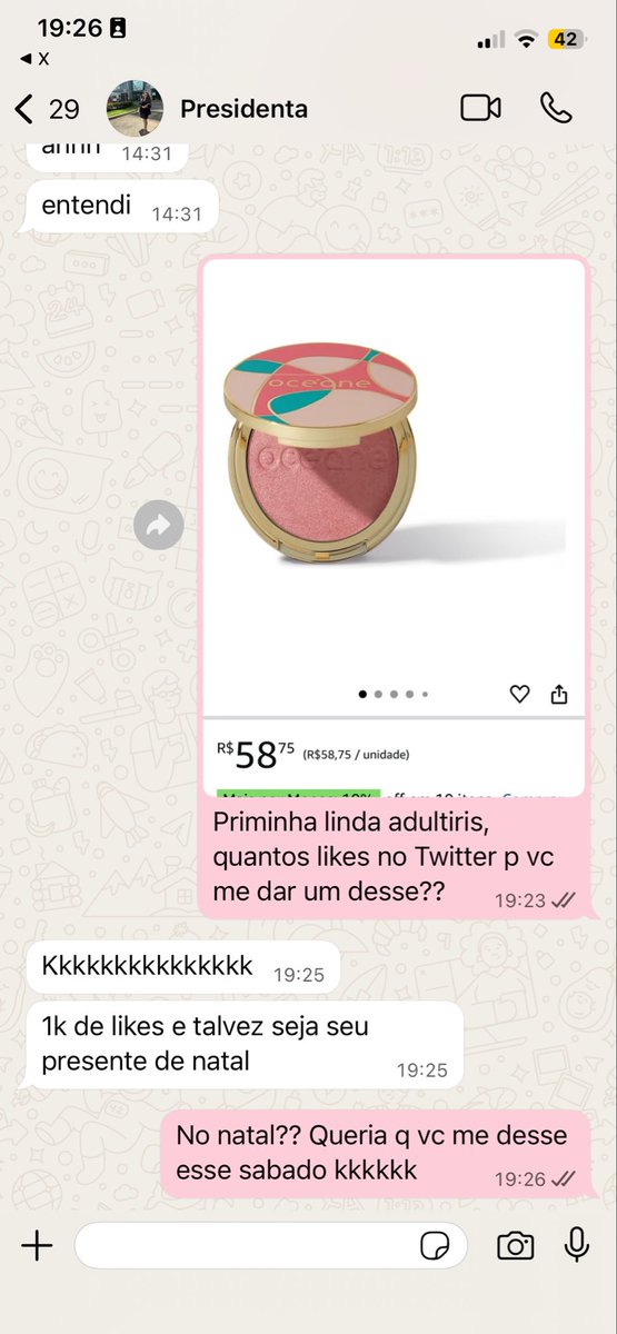 nascipbrilhar3's tweet image. Nao tenho 1k de seguidor aqui but sonhar nunca desistir 🩷