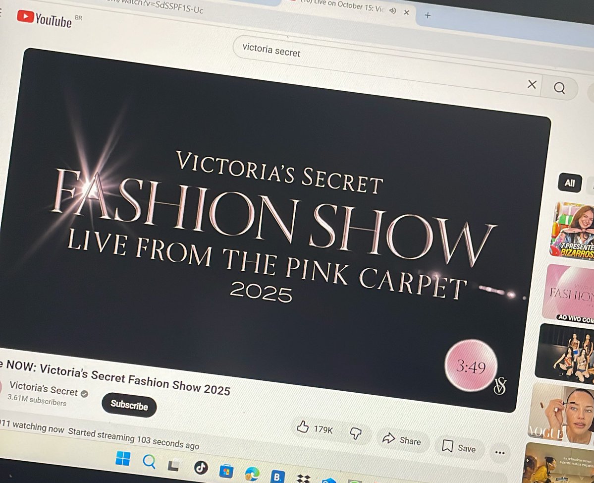 Vai começar Victoria's Secret, amo
