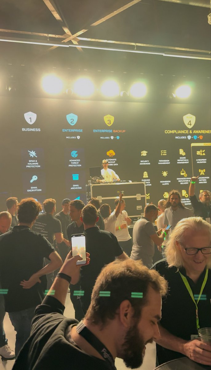 AdminByRequest's tweet image. This time last week we were dancing up a storm at the @Hornetsecurity after party at it-sa Expo&Congress, Nuremberg 🕺🏼💃🏼
It was an absolute pleasure to meet these guys and parktake in their epic booth activities at the event - and what a coincidence that one of their own, Andrew…