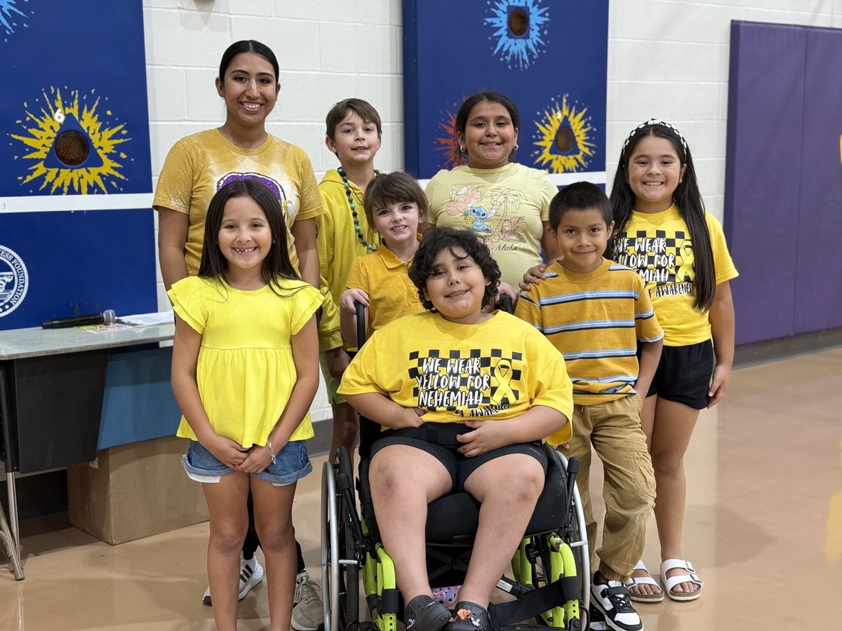 OzonaElementary's tweet photo. Wear Yellow For Nehemiah Spina Bifida Awareness https://t.co/lrEVv9V1R8