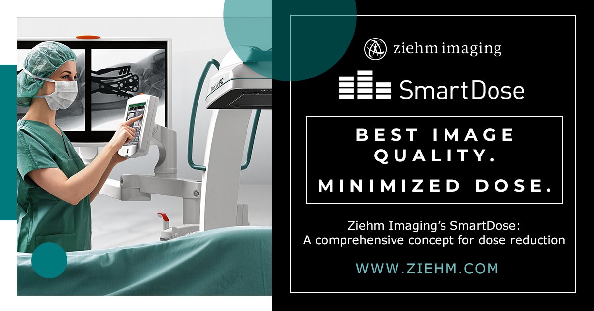 ZiehmAmericas's tweet image. Best Image Quality. Minimized Dose. 🧠
@ZiehmAmericas’ SmartDose offers a comprehensive concept for dose reduction — designed to help achieve optimized image quality with minimized radiation exposure. Clarity and confidence, working together in the OR💡 #SmartDose #ImageQuality