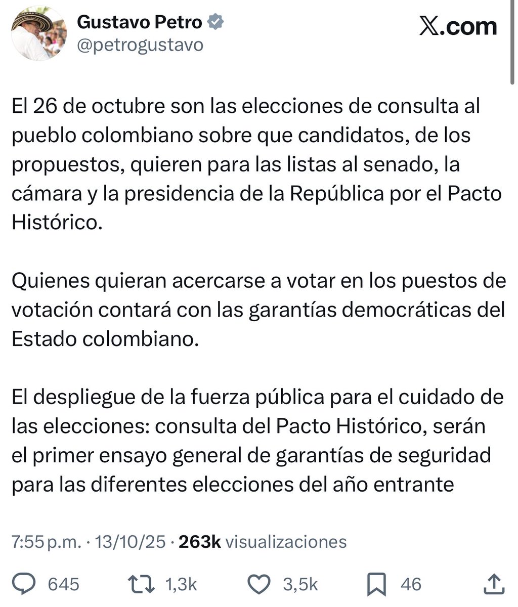 codiguillos's tweet image. La llegada de Petro al poder tiene que servir para partir la historia de Colombia en dos. 

Si o sí se necesita una reforma para limitar la inmunidad presidencial. 

Petro viola la ley descaradamente al participar en política, pero como es presidente, nada le va a pasar. 

Eso se…