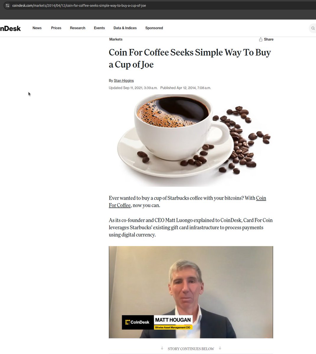 i've been buying coffee at starbucks since 2014

would never make it without you thanks <a href="/mhluongo/">Matt Luongo ✜</a> 🙏