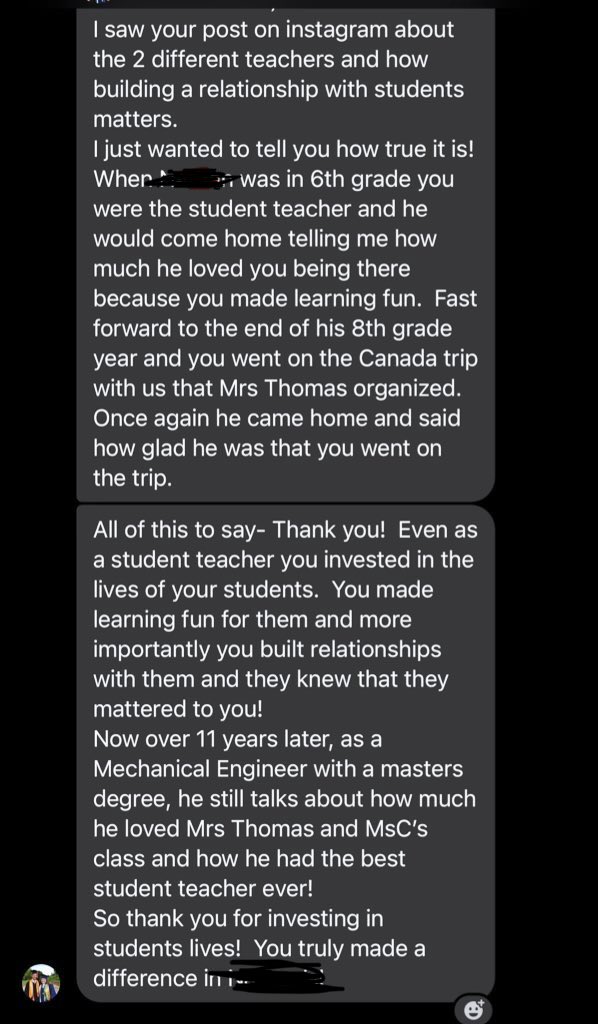 Messages like this confirm that I’m living my purpose ❤️❤️❤️