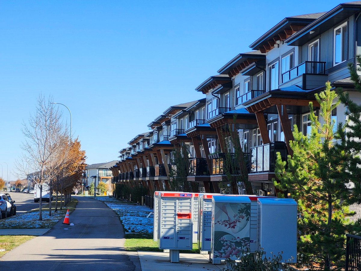 WalkingCalgary's tweet image. A look at properties on Seton Drive and Seton Passage in #Seton 

#Calgary  #yyc